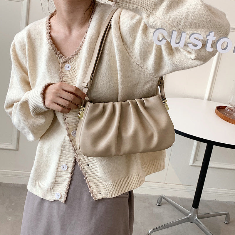 Pleated Cloud Shoulder Bag