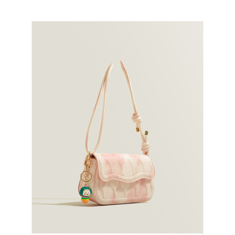 Marble Pastel Wave Single Shoulder Crossbody Bag