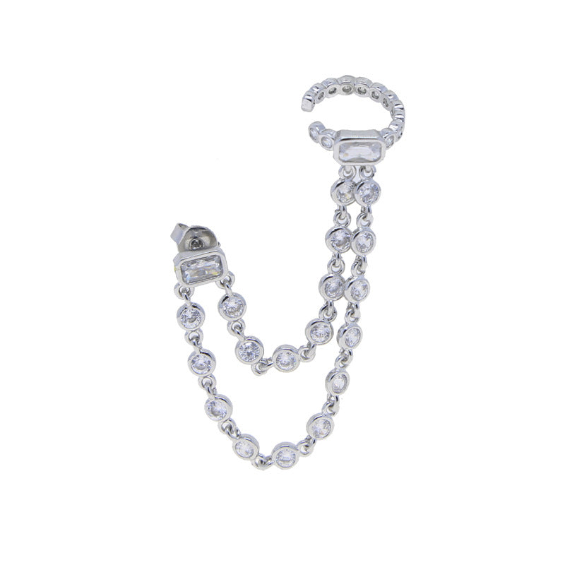 Zircon Stud Ear Cuff