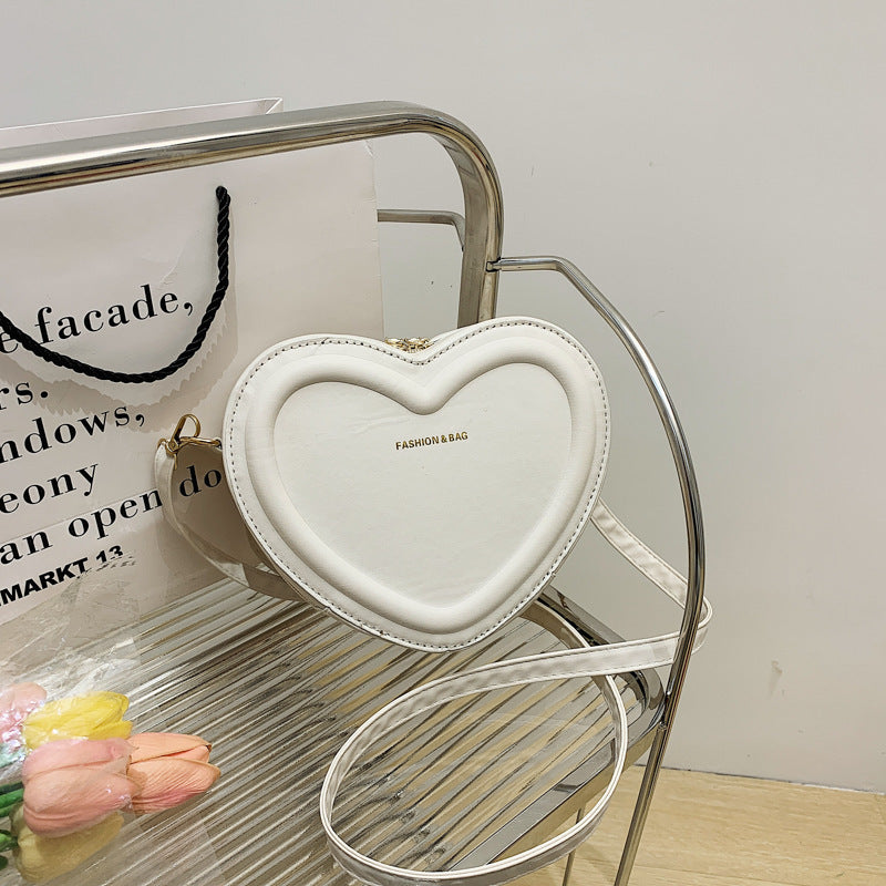 Heart Shaped Puff Bag - Quilted Crossbody