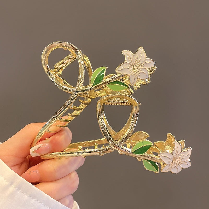 Exquisite Gardenia Flower Hair Clip