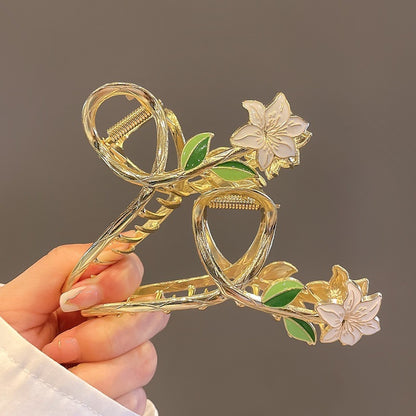 Exquisite Gardenia Flower Hair Clip