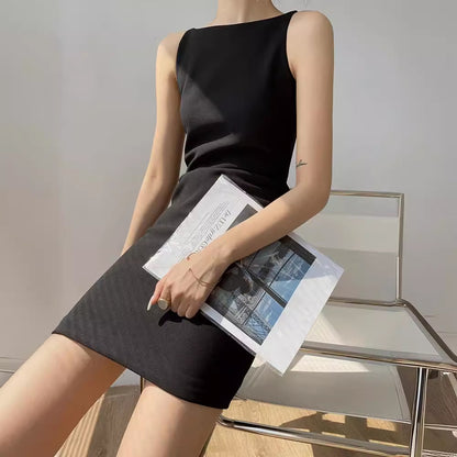 Sleek Chiffon Shift Dress