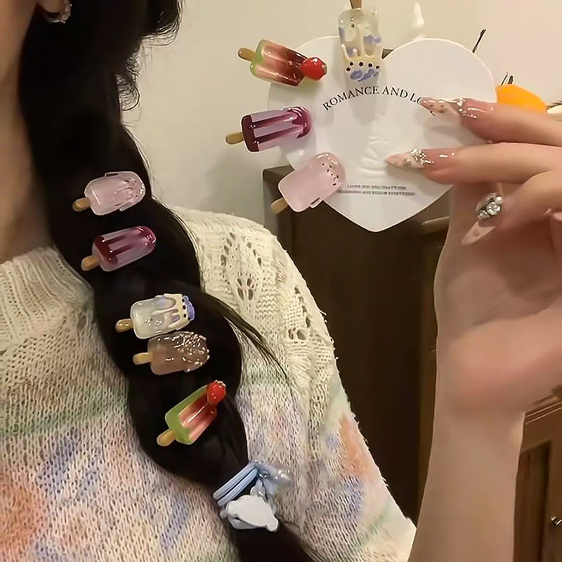 Cute Cartoon Ice Cream Hair Barrette