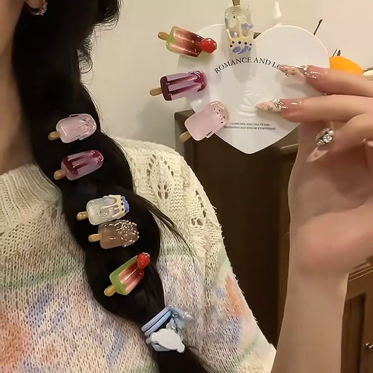 Cute Cartoon Ice Cream Hair Barrette