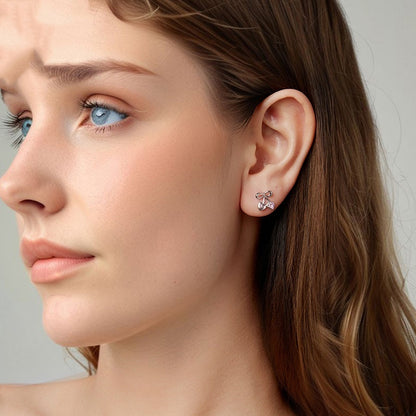 Sweet Cherry Stud Earrings - S925 Sterling Silver