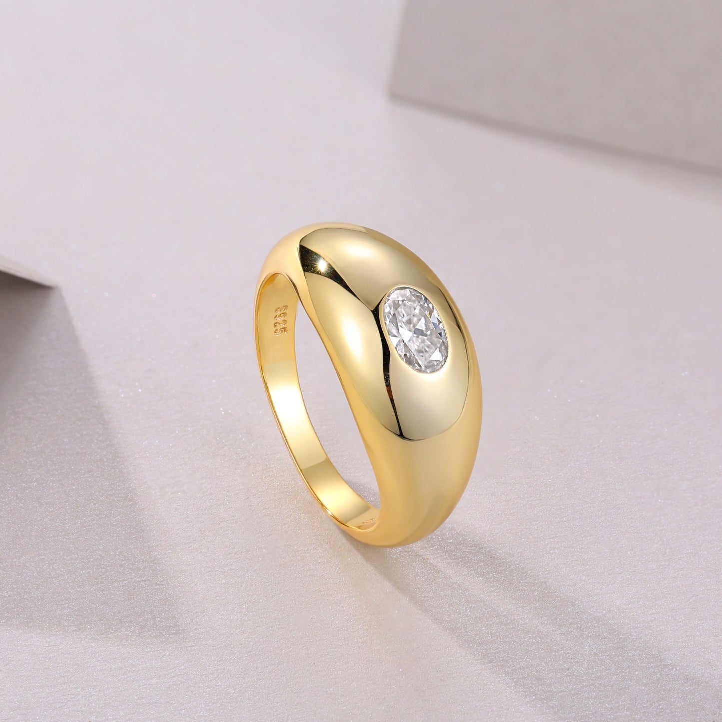 Diamond Geometric Ring