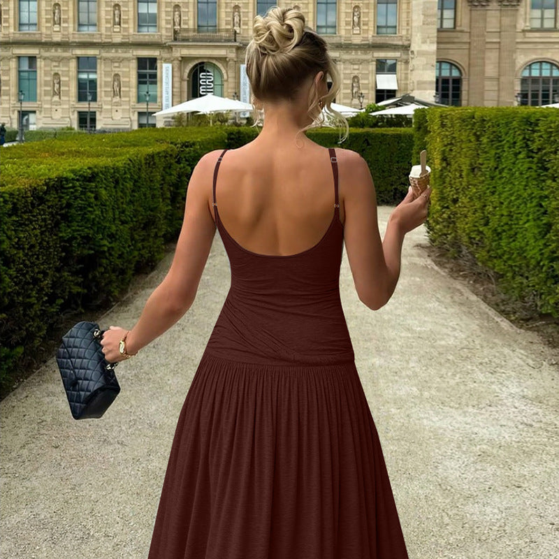 Parisian Pleated Slip Dress