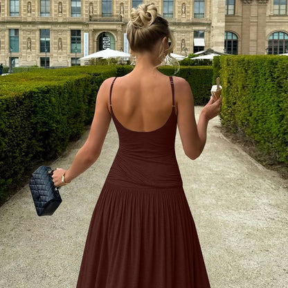 Parisian Pleated Slip Dress