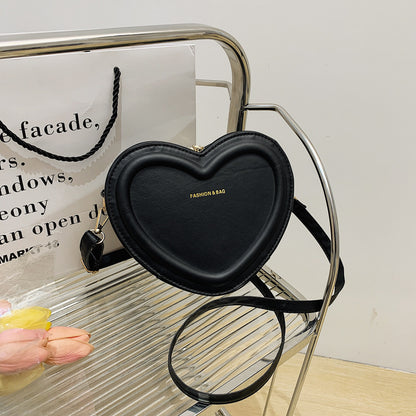 Heart Shaped Puff Bag - Quilted Crossbody