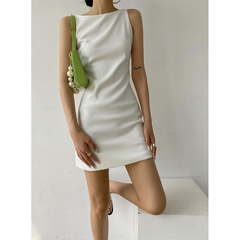 Sleek Chiffon Shift Dress