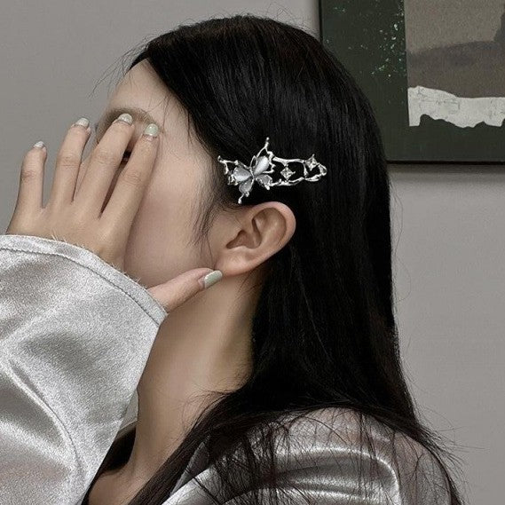 Opal Butterfly Barrette