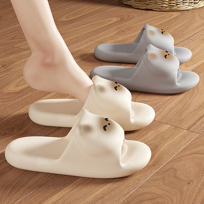 Toasted Marshmallow Cat Slippers