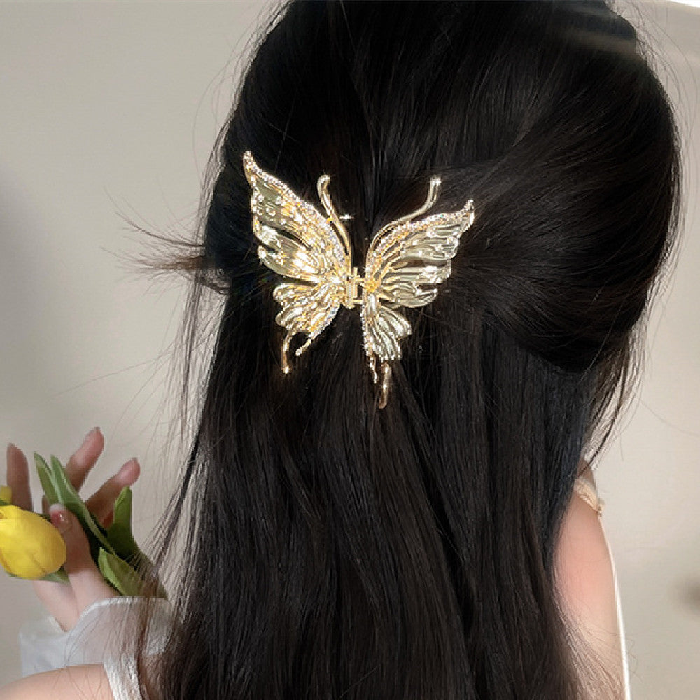 Liquid Metal Butterfly Hairpin