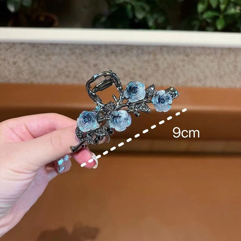 Camellia Crystal Barrette