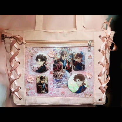 Corset Bow Ita Bag - Transparent Pocket Tote