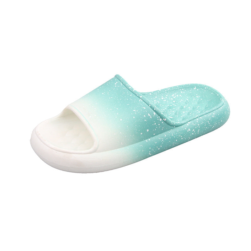 Ombre Gradient Beach Slippers - Thick Sole