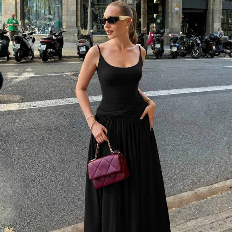 Parisian Pleated Slip Dress