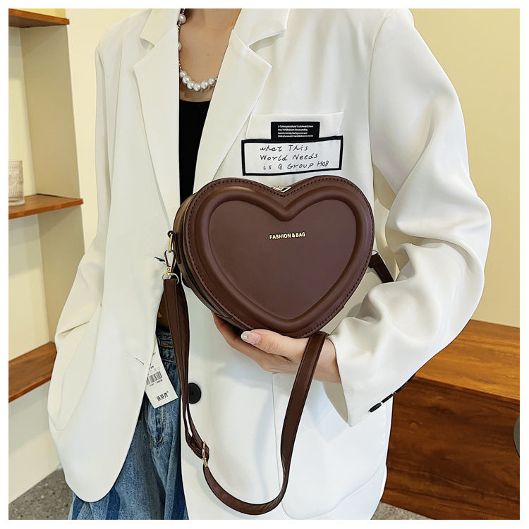 Heart Shaped Puff Bag - Quilted Crossbody