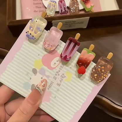 Cute Cartoon Ice Cream Hair Barrette