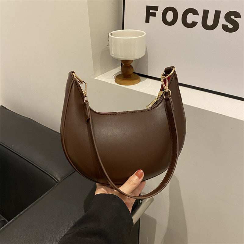 Minimalist Crescent Shoulder Bag