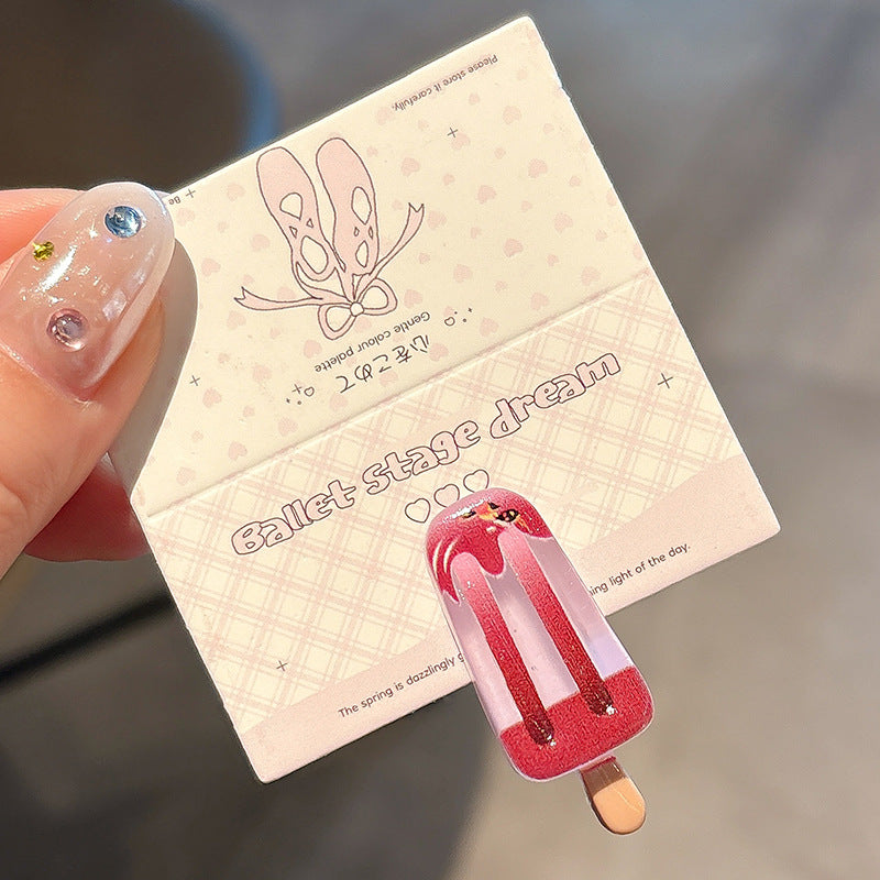 Cute Cartoon Ice Cream Hair Barrette