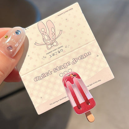 Cute Cartoon Ice Cream Hair Barrette