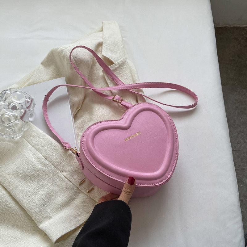Heart Shaped Puff Bag - Quilted Crossbody