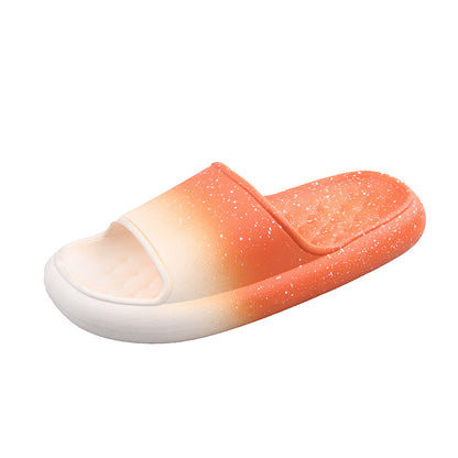 Ombre Gradient Beach Slippers - Thick Sole