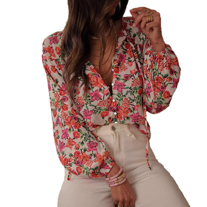 Floral Button Down Blouse