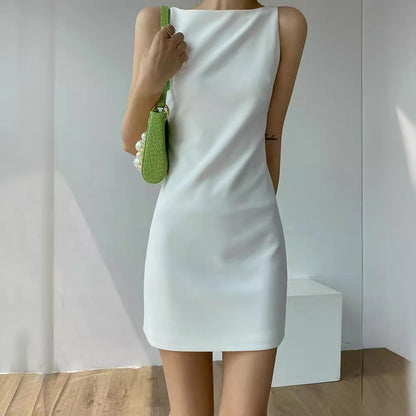 Sleek Chiffon Shift Dress