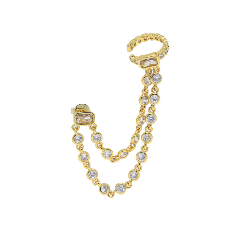 Zircon Stud Ear Cuff