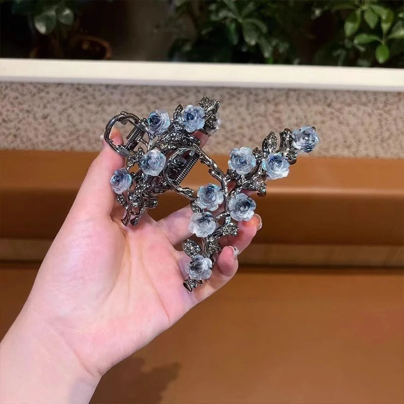 Camellia Crystal Barrette