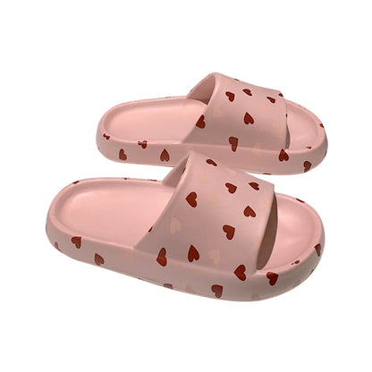 Heart Platform Slippers - Women's