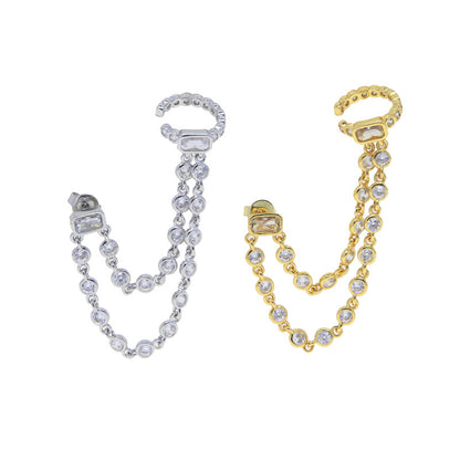 Zircon Stud Ear Cuff