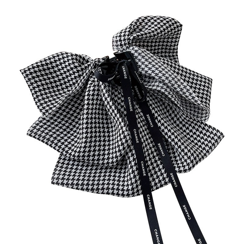 Floral Starry Bow Ribbon Hair Clip