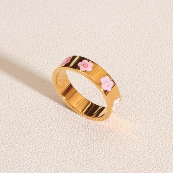 Enamel Ring - Heart, Stars, or Flowers