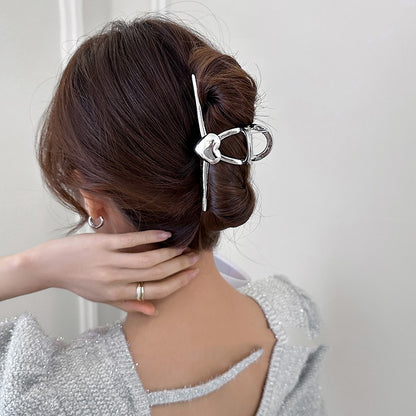 Love Heart Metal Hair Clip