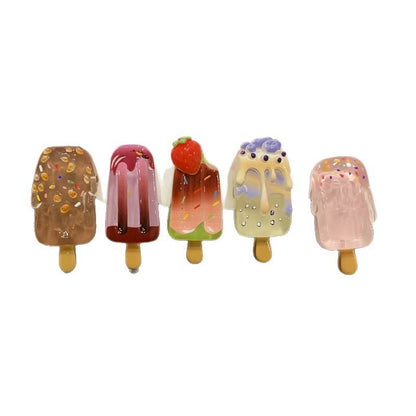 Cute Cartoon Ice Cream Hair Barrette