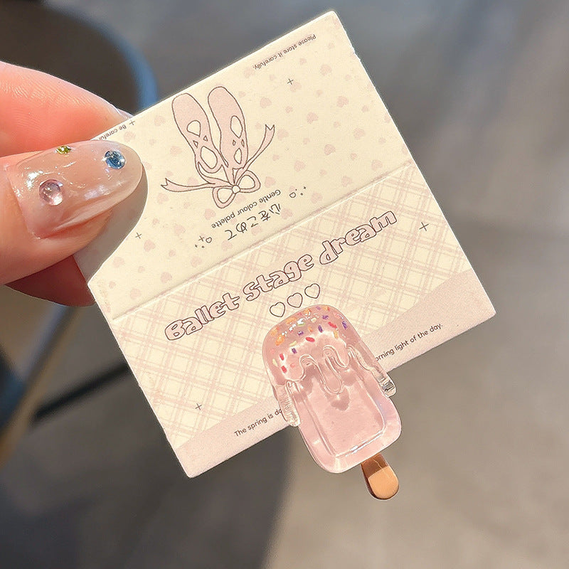 Cute Cartoon Ice Cream Hair Barrette