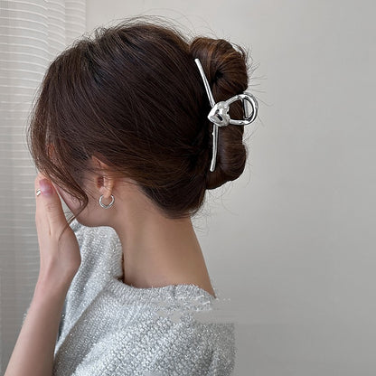 Love Heart Metal Hair Clip