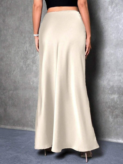 Satin Midi Skirt