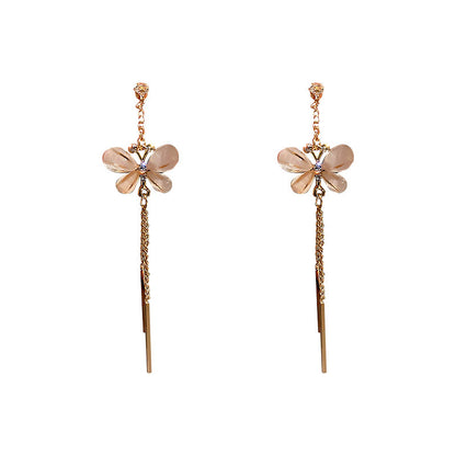Butterfly Earrings - 925 Silver Needle