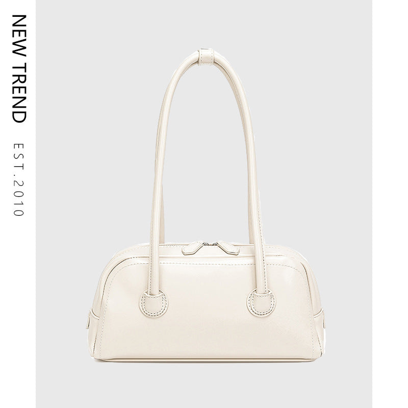 Vintage Vibes Contrast Stitch Shoulder Bag