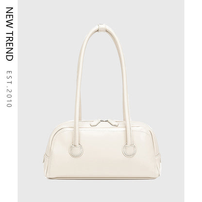 Vintage Vibes Contrast Stitch Shoulder Bag