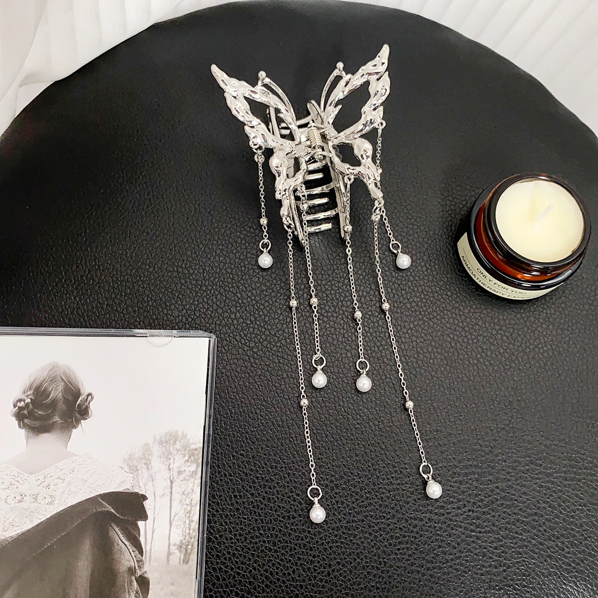 Hollow Butterfly Tassel Barrette