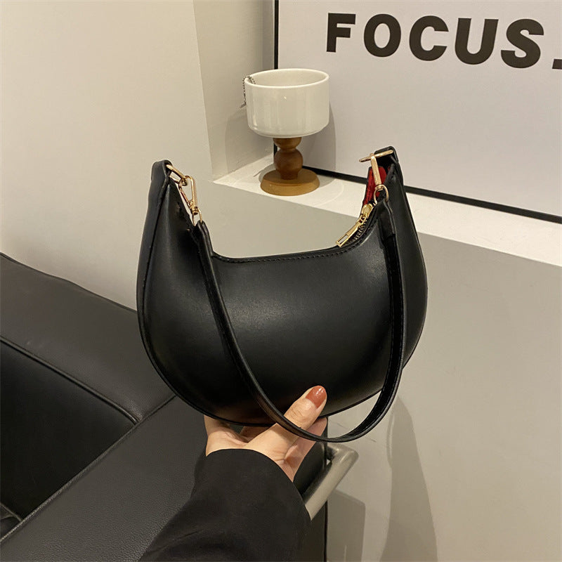 Minimalist Crescent Shoulder Bag