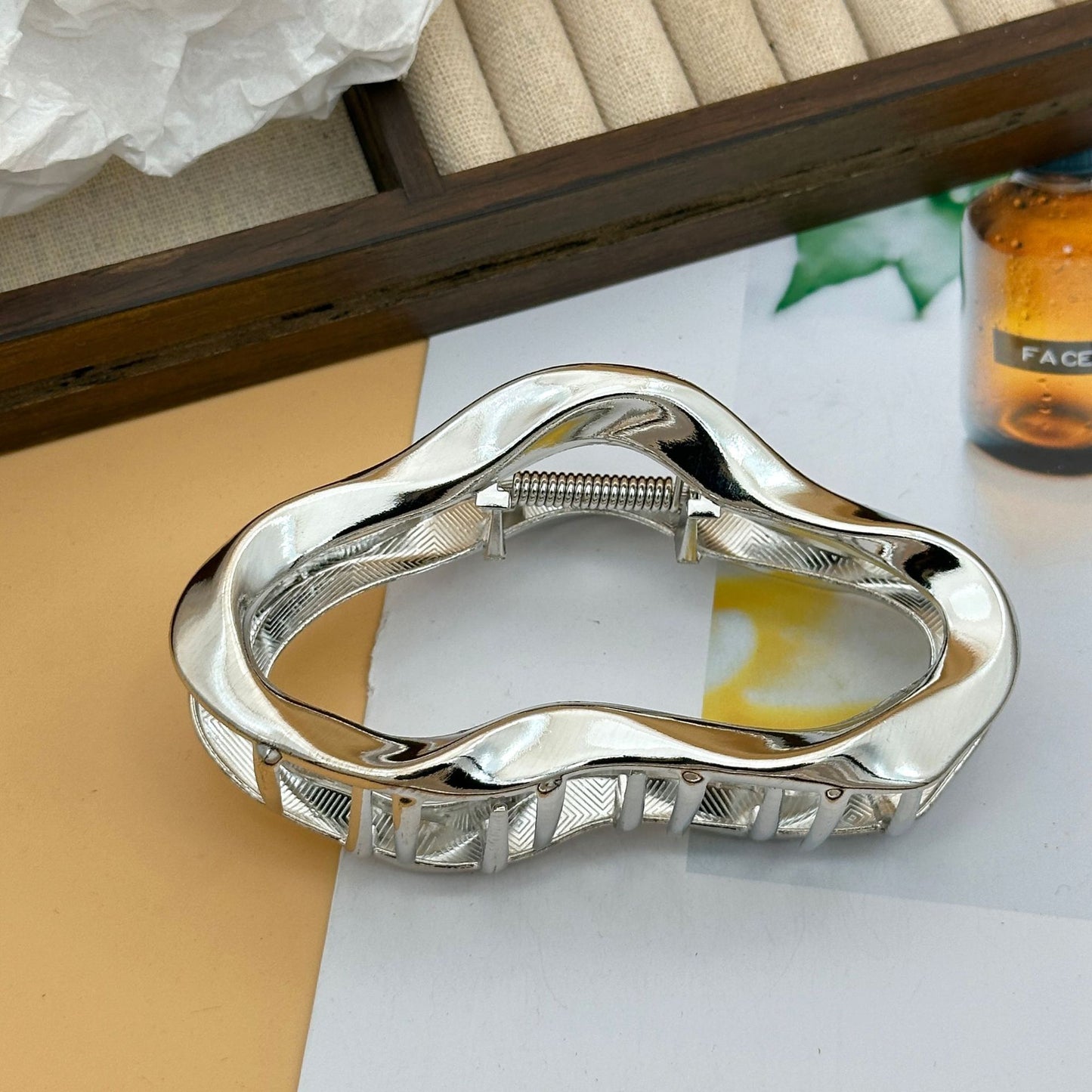 Metallic Cloud Hair Clip