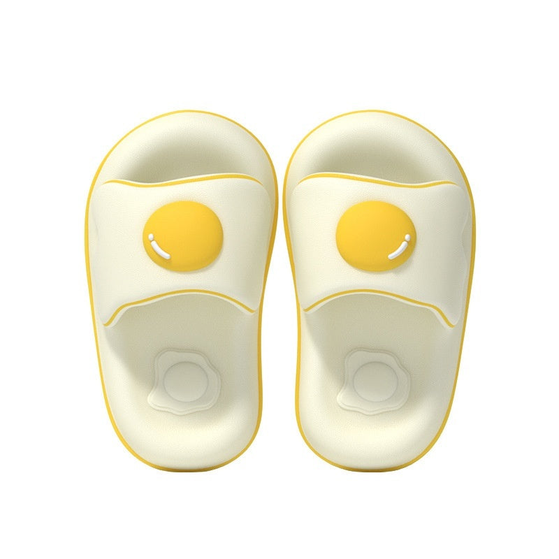Sunny-Side Up Fried Egg Slide On Slippers