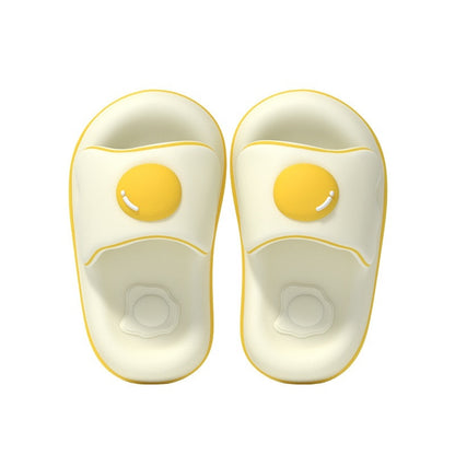 Sunny-Side Up Fried Egg Slide On Slippers
